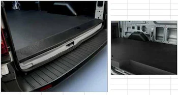 Transit 2022-2026 Legend Heavy Duty Rear Door Scuff Plate for use with Regular Cargo Van Transit