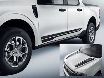 Maverick 2022-2026 Visco 4pc Matte Black Sport Stripes