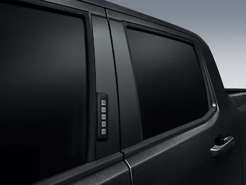 Maverick 2022-2026 Putco Black Platinum B-Pillar Trim for Vehicles without Factory Keypad