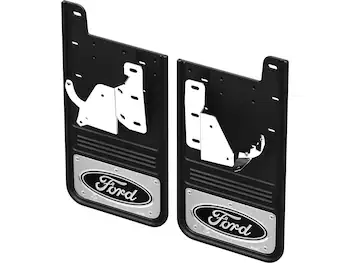 Super Duty 2023-2026 Gatorback Rear Splash Guards Ford Oval Stainless