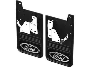 Super Duty 2023-2026 Gatorback Rear Splash Guards Ford Oval Black