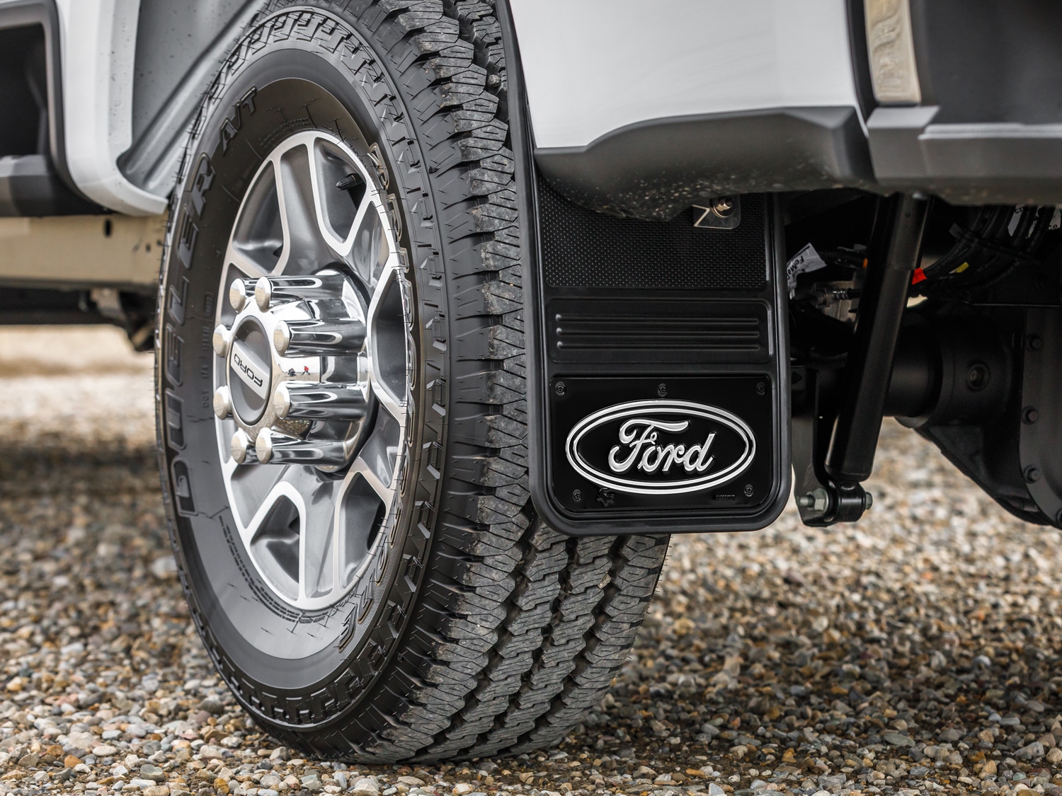 Super Duty 2023-2026 Gatorback Rear Splash Guards Ford Oval Black