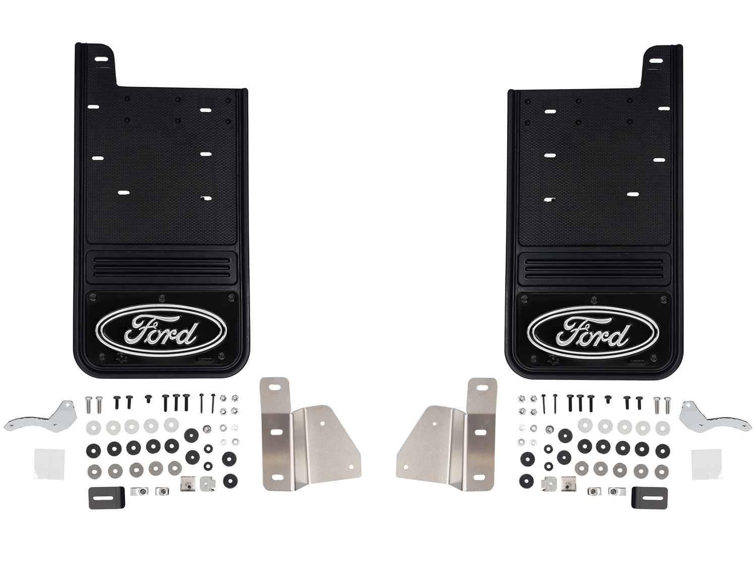 Super Duty 2023-2026 Gatorback Rear Splash Guards Ford Oval Black