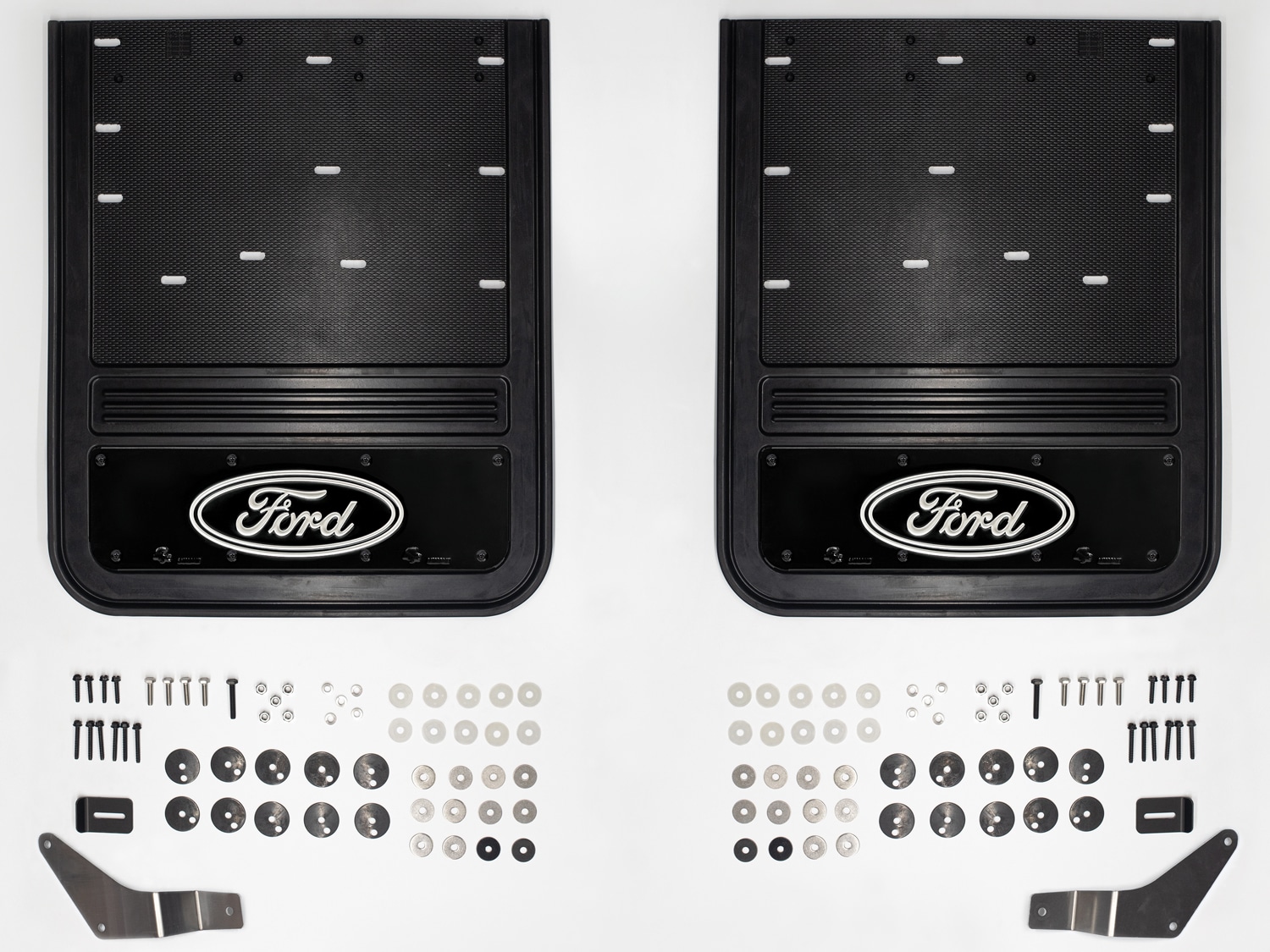 Super Duty DRW 2023-2026 Gatorback Rear Splash Guards w/Black Ford