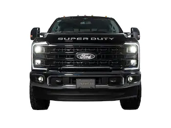 Super Duty 2023-2025 Front Lighted Ford Oval Halogen for Vehicles with Front Camera
