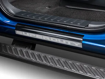 Super Duty 2023-2026 Putco® Black Platinum Stainless Steel Door Sill Plates 4 pc Kit