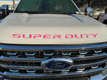 Super Duty 2023-2026 Tailgate Lettering - Pink