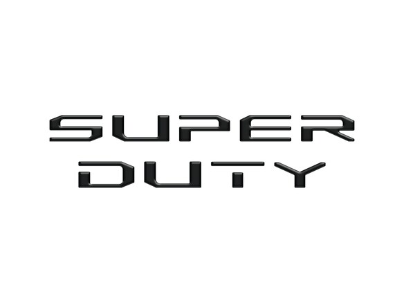 Super Duty 2017-2022 Matte Black Hood Lettering Main Image
