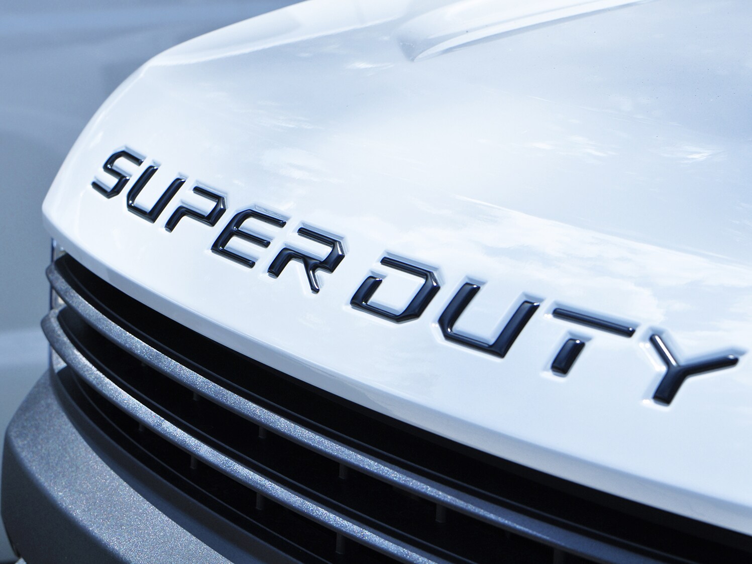 Super Duty 2017-2022 Matte Black Hood Lettering