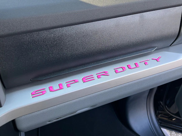 Super Duty 2023-2026 Dash Letters - Pink Main Image