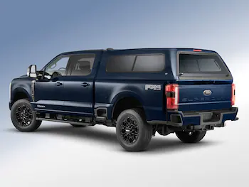 Super Duty® 2023-2025 Leer Group Antimatter Blue Cab High Bed Cap w/o Roof Rack for 6.75 Bed, Paint Code HX - NON-RETURNABLE
