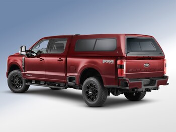 Super Duty® 2023-2024 Leer Group Rapid Red T/C Cab High Bed Cap w/o Roof Rack, Paint Code D4 - NON-RETURNABLE