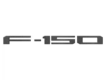 F-150 2021-2025 TufSkinz® Carbon Fiber Domed Tailgate Lettering Exterior Trim Kit