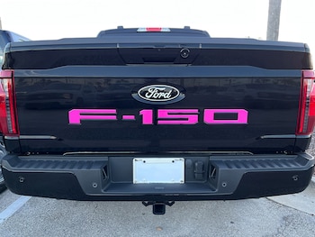 F-150 2021-2025 Tailgate Letters - Pink