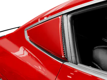 Mustang 2024-2026 Air Design® Race Red Quarter Window Scoop Kit (Coupe)