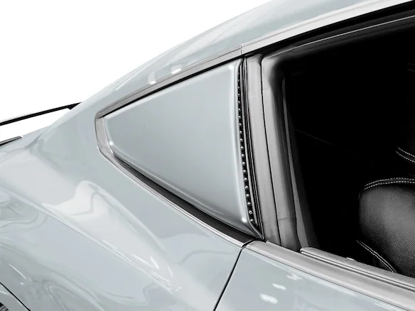 Mustang 2024-2026 Air Design® Iconic Silver Quarter Window Scoop Kit (Coupe) Main Image