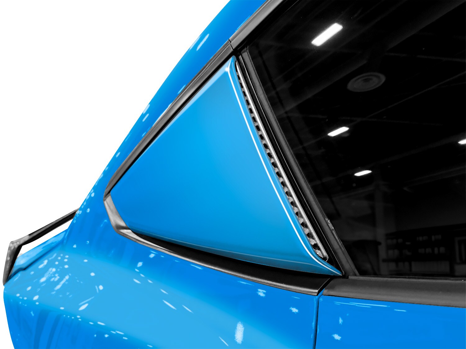 Mustang 2024-2026 Air Design® Grabber Blue Quarter Window Scoop