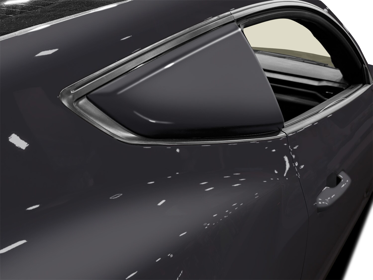 Mustang 2024-2026 Air Design® Dark Matter Gray Quarter Window