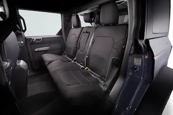 Bronco 4Dr 2024-2025 - Seat Covers - With Armrest and Cup Holder, Neoprene by Coverking, Rear, Black