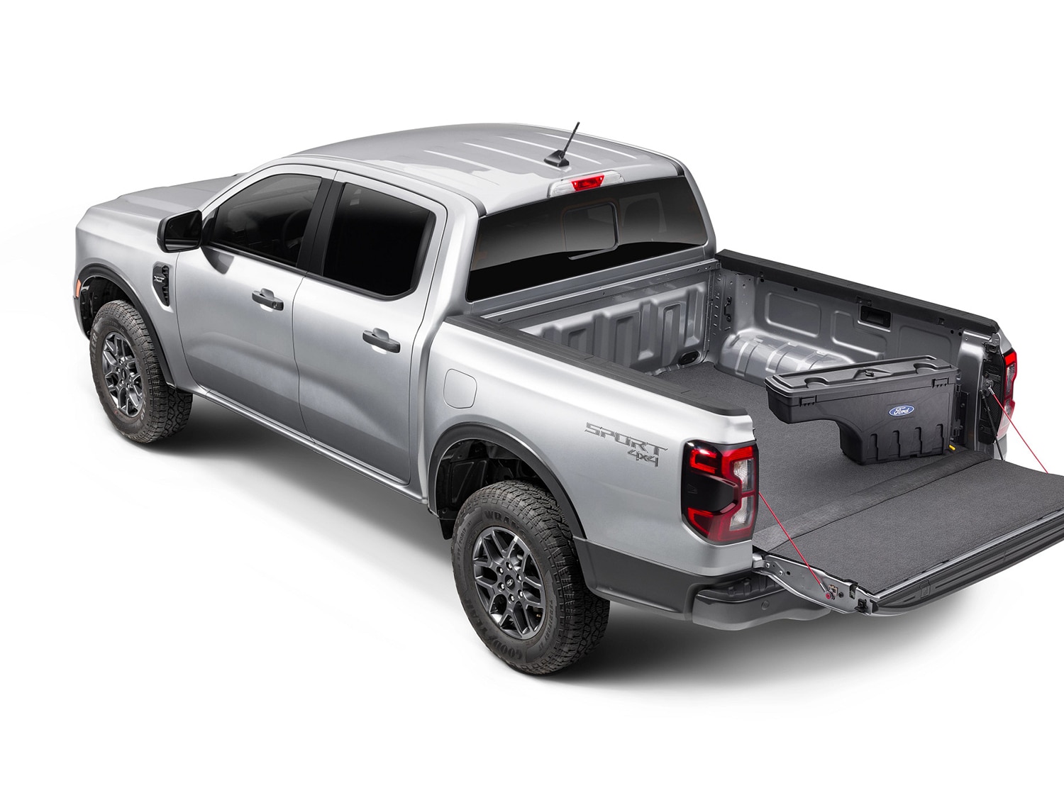 Ranger 2024-2025 Pivot Side Storage Box, RH Passenger Side by