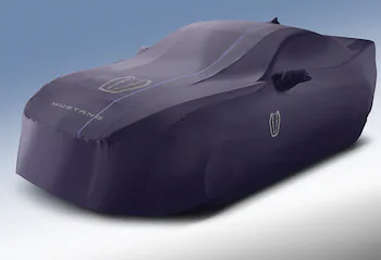 Mustang 2024-2026 Coverking® Dark Blue Full Vehicle Outdoor Cover for Dark Horse with Handling Pack, Pedestal/High Spoiler