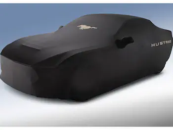 Mustang 2024-2026 Coverking® Black Full Vehicle Indoor Cover for Bronze Pack Convertible with Performance Pack, Pedestal/High Spoiler