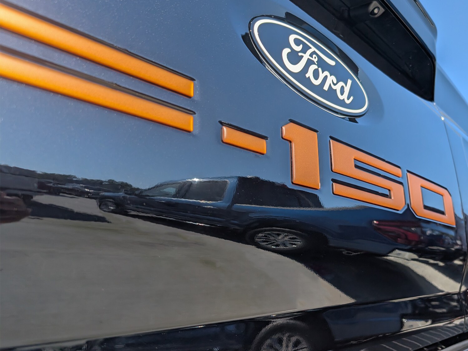F-150 2024-2027 Pro-Access Tailgate Lettering in Tremor Orange