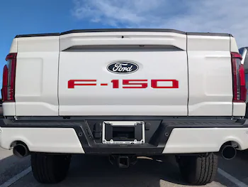 F-150 2024-2027 Pro-Access Tailgate Lettering in Ruby Red