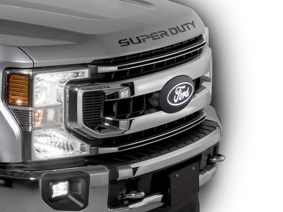 Super Duty 2026 Front Lighted Ford Oval Halogen for Vehicles w/o Front Camera Main Image