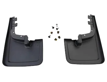 F-150 2022-2025 Molded Carbon Black Splash Guards, Front Pair For F-150 Lightning