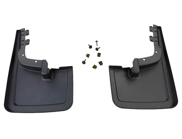 F-150 2022-2025 Molded Carbon Black Splash Guards, Front Pair For F-150 Lightning Main Image