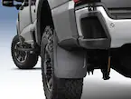 Super Duty 2023-2025 Black Molded Rear (SRW) Pair with Ford Oval Splash Guards for Vehicles without Wheel-Lip Molding Only Main Image
