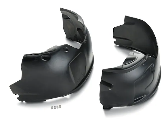 Super Duty 2023-2025 Black 2-Piece Set Front Wheel Well Liners Main Image