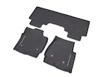 Super Duty 2023-2025 Black 3-Piece Tray Style Floor Liner for Vinyl Flooring, for SuperCab or CrewCab w/Underseat Storage Box Main Image