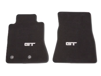 Mustang 2024-2025, Carpeted Floor Mats with GT Logo, 2-piece set