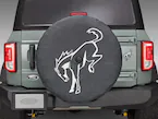 Bronco 2025 Abstract Bronco, Opaque White Ink Spare 35 inch Tire Cover Main Image