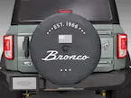 Bronco 2025 Bronco 66, Opaque White Ink Spare 35 inch Tire Cover Main Image