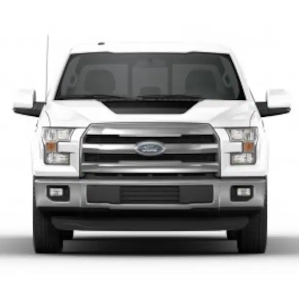 F-150 2015-2020 Original Wraps Matte Black Hood Cowl Stripe Kit Main Image