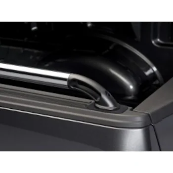 F-150 2015-2025 Chrome Bed Rails with Black End Caps for 6.5' Bed