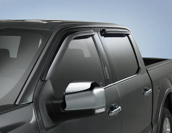 Crew Cab Side Window Air Deflectors Main Image