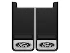 Super Duty 2017-2022 Gatorback Splash Guards Rear Pair w/ Stainless Steel Ford Logo Main Image