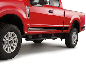 Super Duty Crew Cab SRW 2017-2022 Putco Black Platinum Body Side & Bed Molding for 8.0' Bed