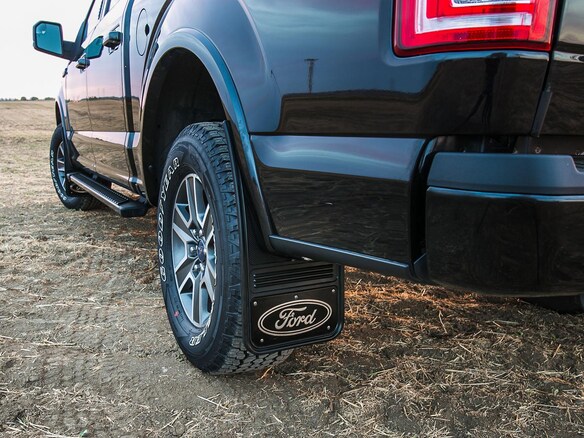 F-150 2015-2020 Gatorback Black Ford Logo Splash Guards Rear Pair Main Image