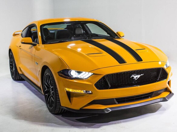 Mustang 2018-2025 Black Dual Hood Stripe Kit Main Image