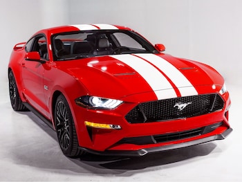 Mustang 2018-2025 White 7" Over The Top Dual Stripe Kit