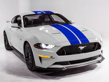 Mustang 2018-2025 Gloss Blue 10" Over The Top Dual Stripe Kit