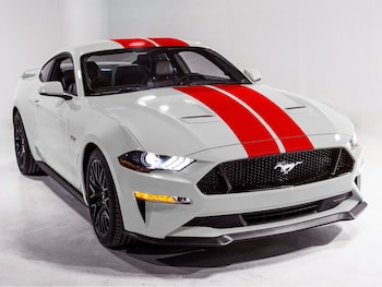 Mustang 2018-2025 Gloss Red 10" Over The Top Dual Stripe Kit