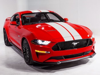 Mustang 2018-2025 Gloss White 10" Over The Top Dual Stripe Kit