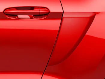 Mustang 2018-2023 Air Design® Race Red Side Quarter Panel Scoop
