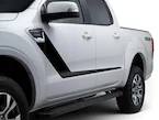 Ranger Crew Cab 2019-2023 Matte Black Body Side Sport Stripe Kit Main Image